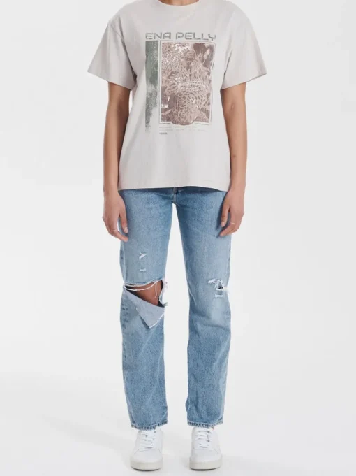 Ena Pelly - Cheetah Tee (Alabaster)