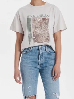 Ena Pelly - Cheetah Tee (Alabaster)