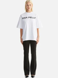 Ena Pelly - CHLOE OVERSIZED TEE CORE LOGO (WHITE)