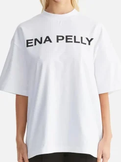 Ena Pelly - CHLOE OVERSIZED TEE CORE LOGO (WHITE)