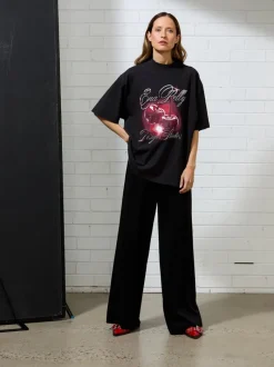 Ena Pelly - CHROME CHERRY TEE (VINTAGE BLACK)