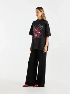 Ena Pelly - CHROME CHERRY TEE (VINTAGE BLACK)