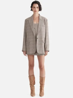 Ena Pelly - ELENA BOYFRIEND BLAZER (MINI CHECK)