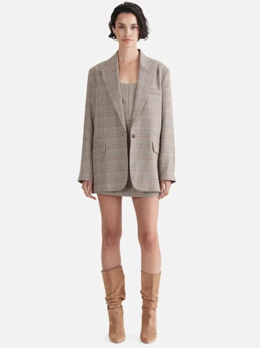 Ena Pelly - ELENA BOYFRIEND BLAZER (MINI CHECK)