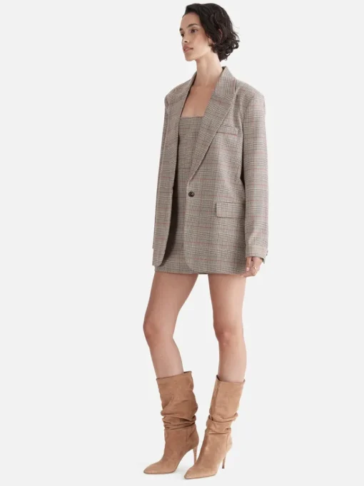 Ena Pelly - ELENA BOYFRIEND BLAZER (MINI CHECK)