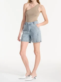 Ena Pelly - ELLEN RIBBED BODYSUIT (TAUPE)