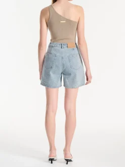 Ena Pelly - ELLEN RIBBED BODYSUIT (TAUPE)