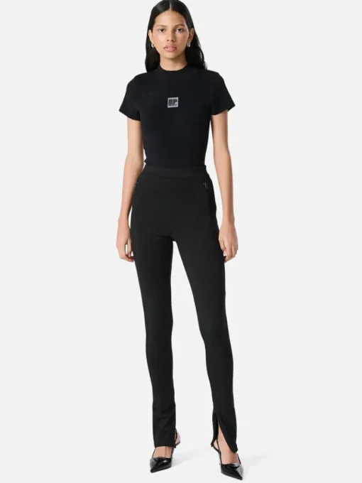 Ena Pelly - Ellen Short Sleeve Knit Top (Black)