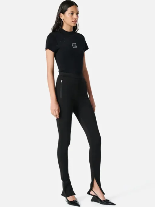 Ena Pelly - Ellen Short Sleeve Knit Top (Black)