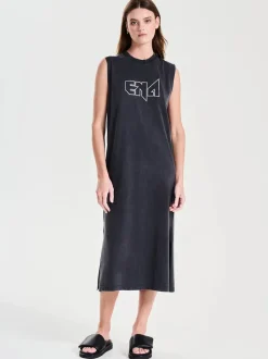 Ena Pelly - Ena Logo Muscle Tank Dress (Vintage Black)