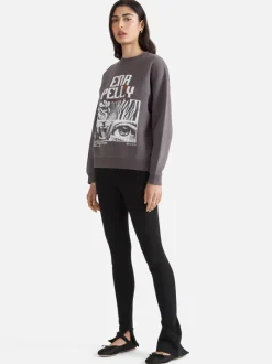 Ena Pelly - Eye of The Tiger Relaxed Sweater (Charcoal)