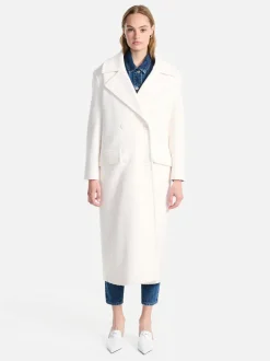 Ena Pelly - HARPER BOUCLE WOOL COAT (BONE)