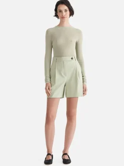 Ena Pelly - Jade Tailored Bermuda Shorts (Sage)