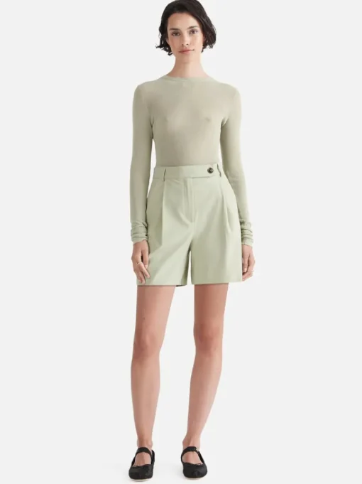 Ena Pelly - Jade Tailored Bermuda Shorts (Sage)