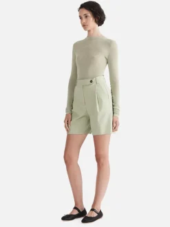 Ena Pelly - Jade Tailored Bermuda Shorts (Sage)