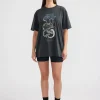 Ena Pelly - JESSIE OVERSIZED TEE SERPENT (VINTAGE BLACK)