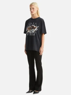Ena Pelly - JESSIE OVERSIZE TEE TIGERS EYE (VINTAGE BLACK)