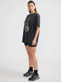 Ena Pelly - JESSIE OVERSIZED TEE SERPENT (VINTAGE BLACK)