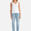 Ena Pelly - KENDALL MONOGRAM TANK (WHITE)