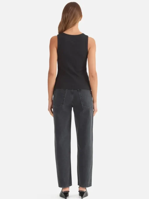 Ena Pelly - KENDALL MONOGRAM TANK (BLACK)