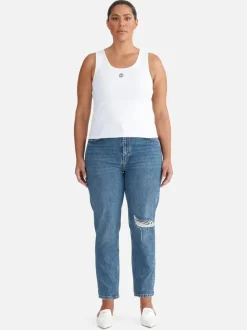 Ena Pelly - KENDALL MONOGRAM TANK (WHITE)