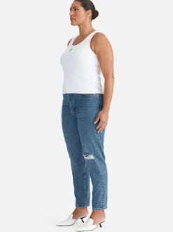 Ena Pelly - KENDALL MONOGRAM TANK (WHITE)