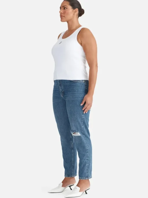 Ena Pelly - KENDALL MONOGRAM TANK (WHITE)