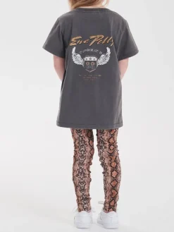 Ena Pelly - KIDS - Winged Shield Tee (Charcoal)