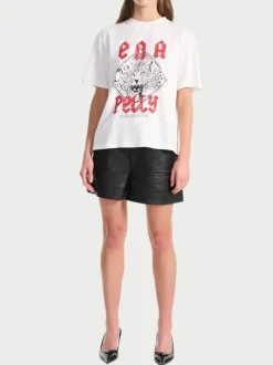 Ena Pelly - LAUNCHING CHEETAH TEE (VINTAGE WHITE)