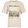 Ena Pelly - LETTERS FROM NEW YORK OVERSIZED TEE (PARCHMENT)