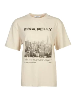 Ena Pelly - LETTERS FROM NEW YORK OVERSIZED TEE (PARCHMENT)