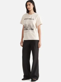 Ena Pelly - LETTERS FROM NEW YORK OVERSIZED TEE (PARCHMENT)