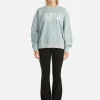 Ena Pelly - LILLY OVERSIZED SWEATER CITY LOGO (SEAFOAM WASH)