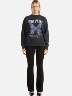 Ena Pelly - LILLY OVERSIZED SWEATER MORPH (VINTAGE BLACK)