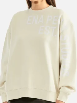 Ena Pelly - LILLY OVERSIZED SWEATER STUDIO (CEMENT)