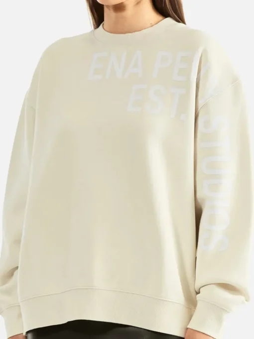 Ena Pelly - LILLY OVERSIZED SWEATER STUDIO (CEMENT)