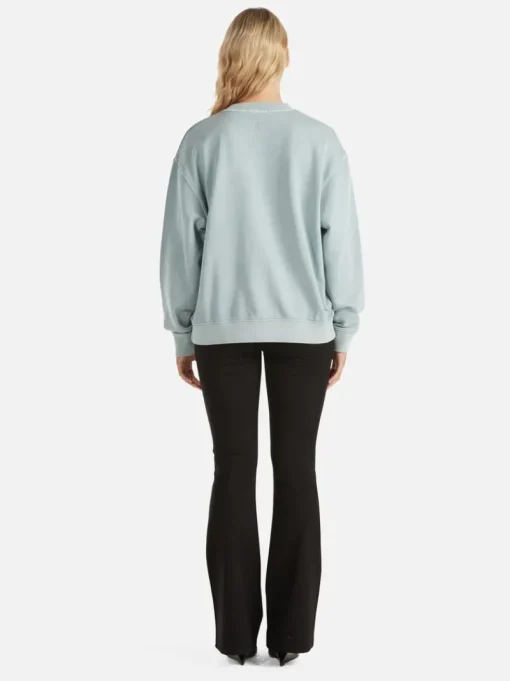 Ena Pelly - LILLY OVERSIZED SWEATER CITY LOGO (SEAFOAM WASH)