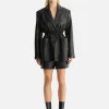 Ena Pelly - MARCO LEATHER BLAZER (BLACK)