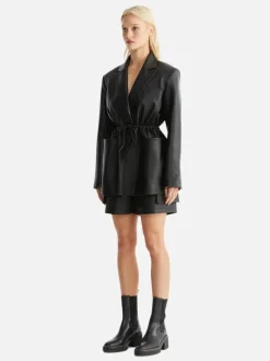 Ena Pelly - MARCO LEATHER BLAZER (BLACK)