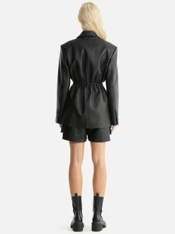 Ena Pelly - MARCO LEATHER BLAZER (BLACK)