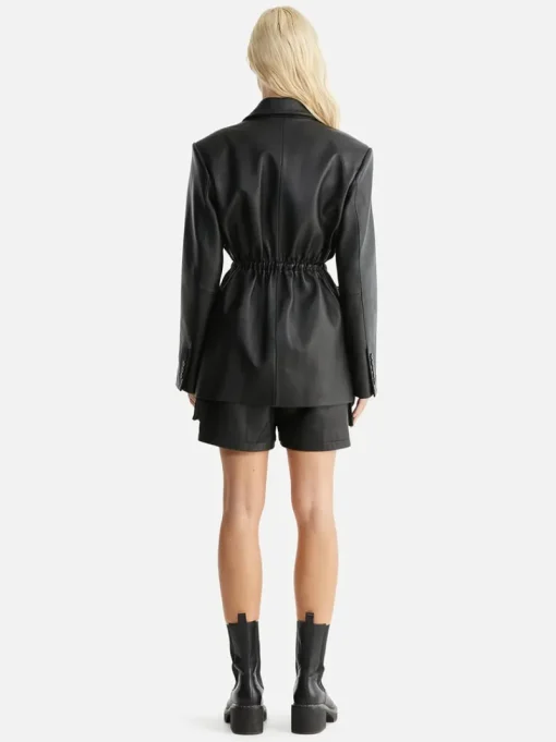 Ena Pelly - MARCO LEATHER BLAZER (BLACK)