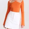 Ena Pelly - Marley Denim Mini Skirt (Bright White)