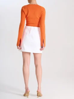 Ena Pelly - Marley Denim Mini Skirt (Bright White)