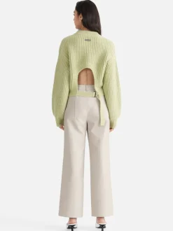 Ena Pelly - Max Open Back Knit Sweater (Nile)