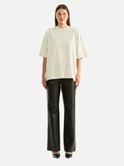 Ena Pelly - MIA OVERSIZED STUDIO TEE (WHITE WASH CEMENT)