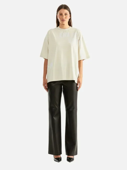 Ena Pelly - MIA OVERSIZED STUDIO TEE (WHITE WASH CEMENT)