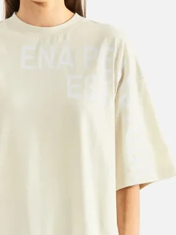 Ena Pelly - MIA OVERSIZED STUDIO TEE (WHITE WASH CEMENT)