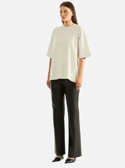 Ena Pelly - MIA OVERSIZED STUDIO TEE (WHITE WASH CEMENT)