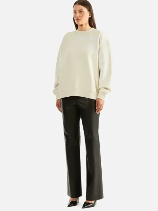 Ena Pelly - MIA OVERSIZED STUDIO TEE (WHITE WASH CEMENT)