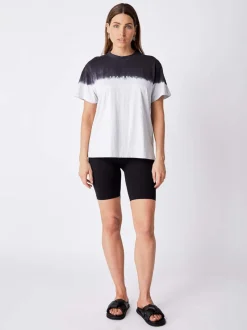 Ena Pelly - Minimal Logo Dip Dye Tee (White Marle)